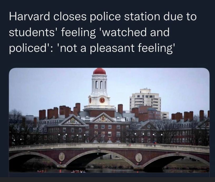 Harvard Police Station Closed: For Policing!  Go figure.